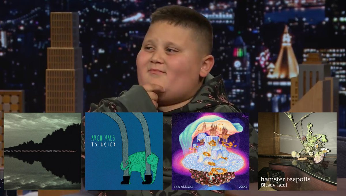 olenpaik's tweet photo. The Rizzler reveals his 4 favourite albums  
•“Kuhu kadus joie de vivre” by Id Rev
•“Tsihcier” by Argo Vals 
•“JOOKS” by Vesi Päästab
•“õitsev keel” by hamster teepotis https://t.co/OQJdXqr8PY