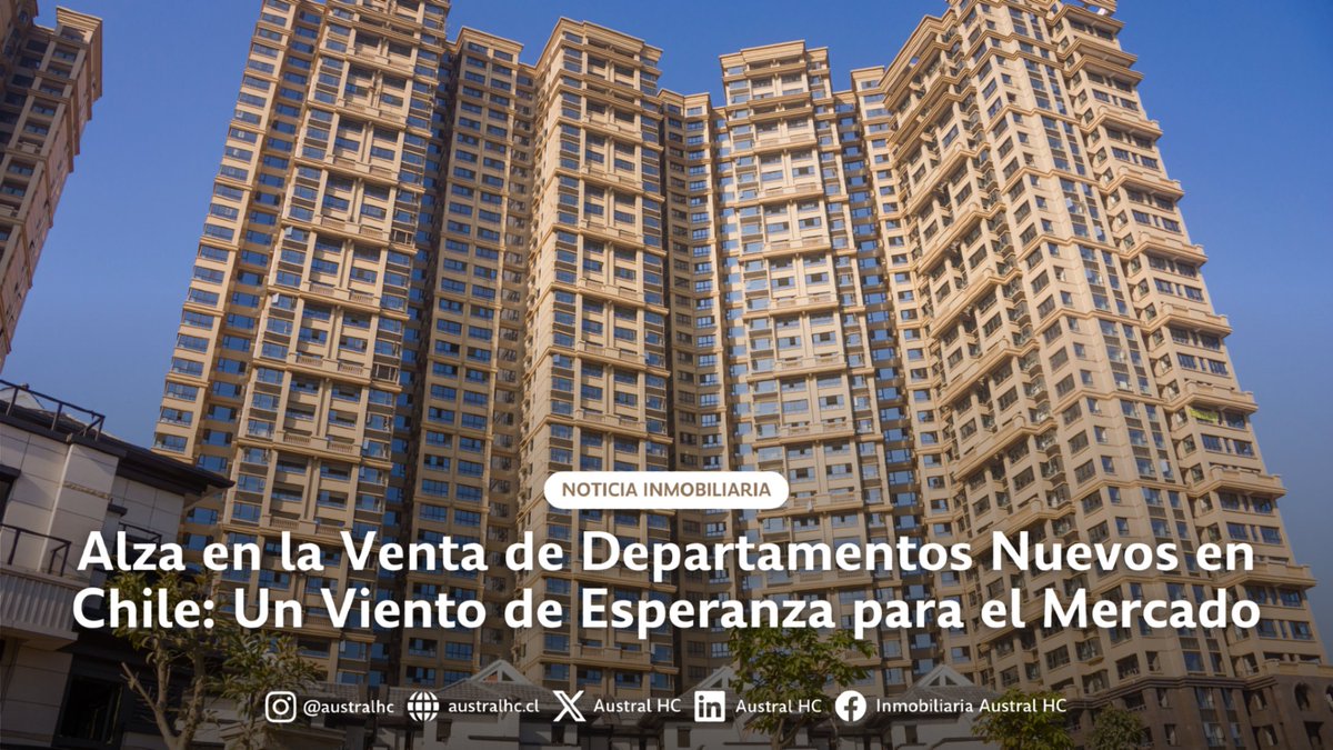 🚀 ¡Buenas noticias para el mercado inmobiliario! En el tercer trimestre de 2024, las ventas de departamentos nuevos aumentaron un 25%. Descubre más aquí. 🏡

🔗 australhc.cl/publicaciones-…

#Inmobiliaria #Chile #Departamentos #RecuperaciónEconómica #LaMoneda #Cooperativa