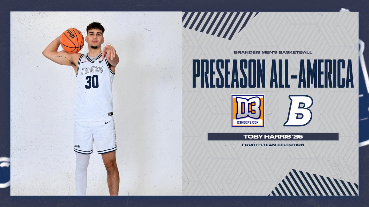 Brandeis Athletics (@brandeisjudges) on Twitter photo For the first time in program history, <a href="/BrandeisMBB/">Brandeis Men's Basketball</a> has a <a href="/d3hoops/">D3hoops/Patrick Coleman</a> Preseason All-American! The Full Story: brandeisjudges.com/news/2024/10/3… For the first time in program history, <a href="/BrandeisMBB/">Brandeis Men's Basketball</a> has a <a href="/d3hoops/">D3hoops/Patrick Coleman</a> Preseason All-American! The Full Story: brandeisjudges.com/news/2024/10/3…
