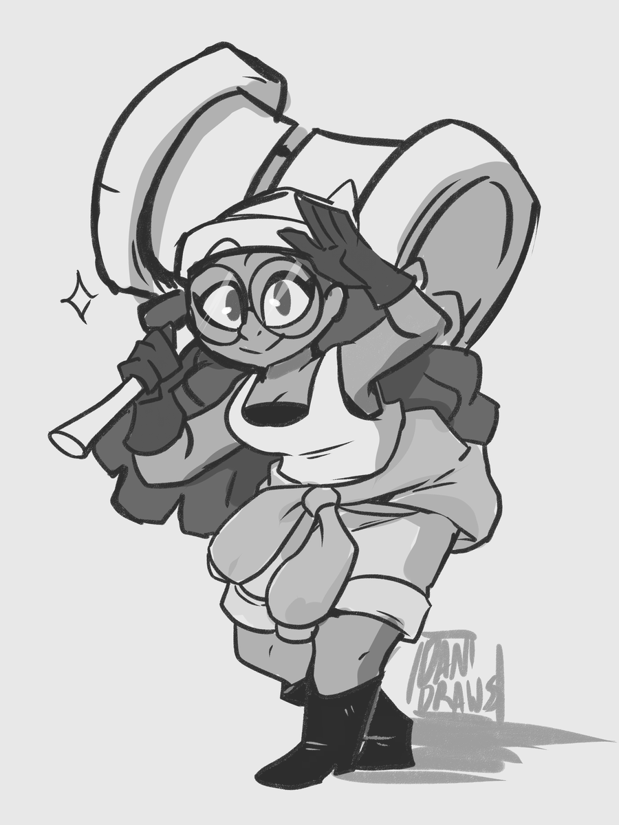 Oldschoolfrisby's tweet photo. Again i wanna thank @DyllPicklez2 for this. she really captures that dorky but tough loveable goof that is Jade. https://t.co/D78hlDHAqh