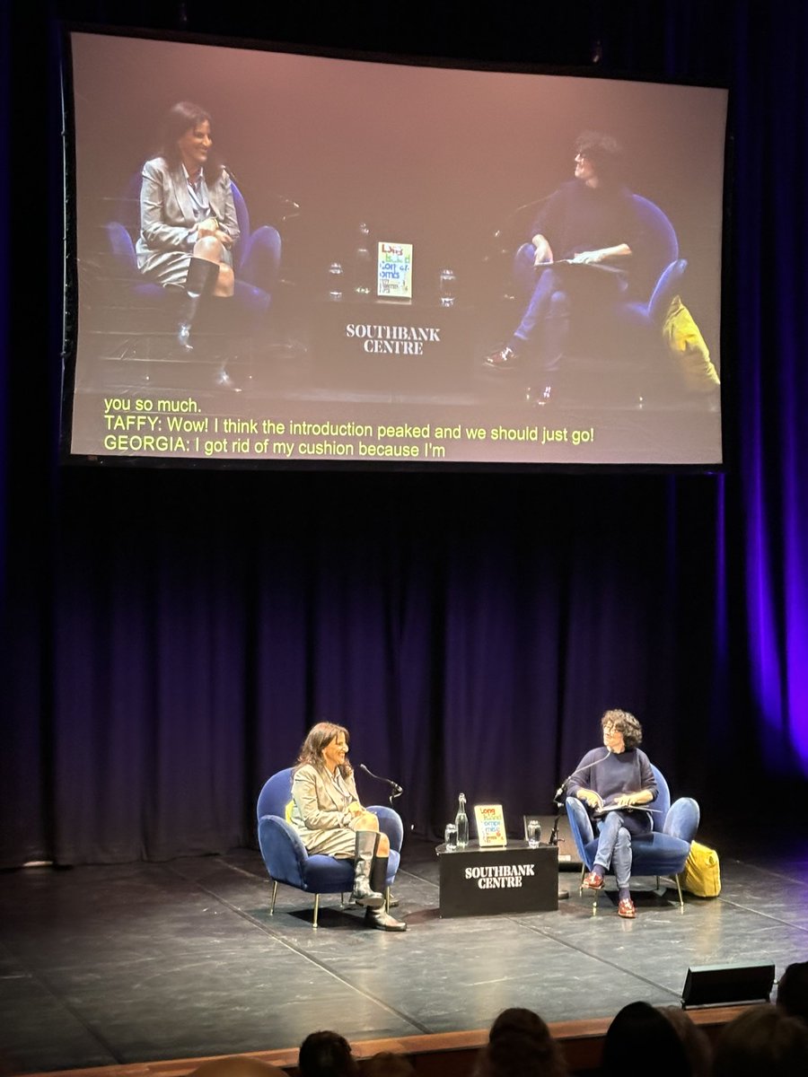 Lou Swannell (@louiseswannell) on Twitter photo We’ve peaked - night #3 on the #longislandcompromise UK tour with <a href="/taffyakner/">Taffy Brodesser-Akner</a> in convo with <a href="/georgiapudding/">Georgia Pritchett</a> <a href="/southbankcentre/">Southbank Centre</a> . It is JOY personified . <a href="/Wildfirebks/">Wildfire Books</a> We’ve peaked - night #3 on the #longislandcompromise UK tour with <a href="/taffyakner/">Taffy Brodesser-Akner</a> in convo with <a href="/georgiapudding/">Georgia Pritchett</a> <a href="/southbankcentre/">Southbank Centre</a> . It is JOY personified . <a href="/Wildfirebks/">Wildfire Books</a>