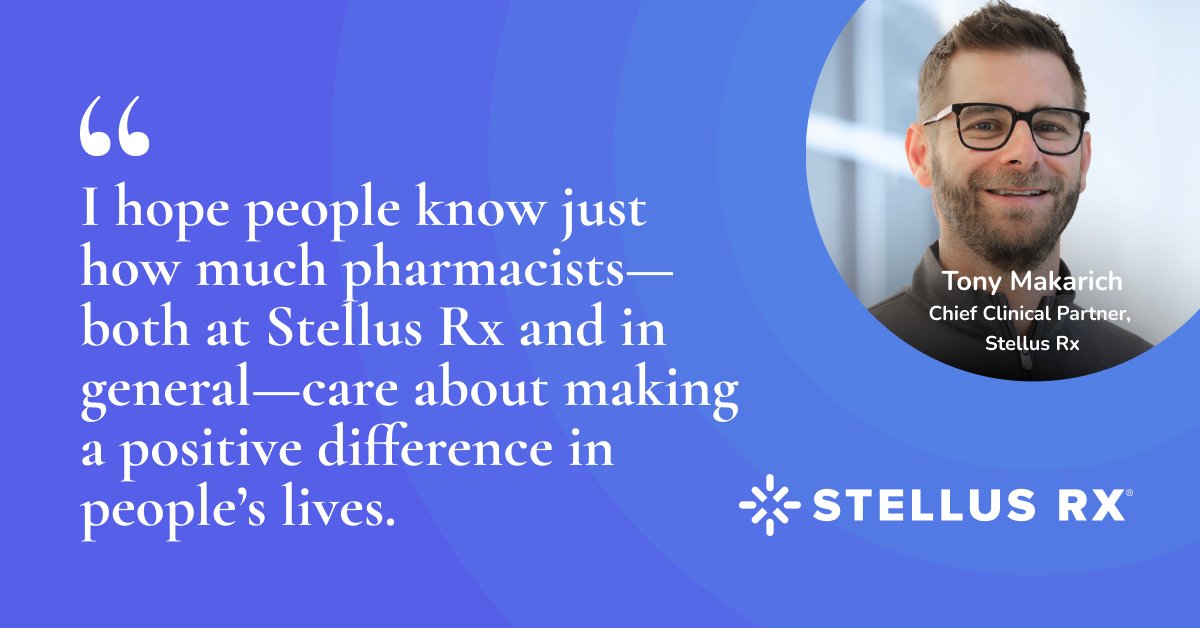 As #AmericanPharmacistsMonth comes to a close, we highlight our Chief Clinical Partner, Tony Makarich. Read his reflections on his journey in pharmacy—from following in his father’s footsteps to shaping a patient-centered care model: stellusrx.com/blog/apm-momen…