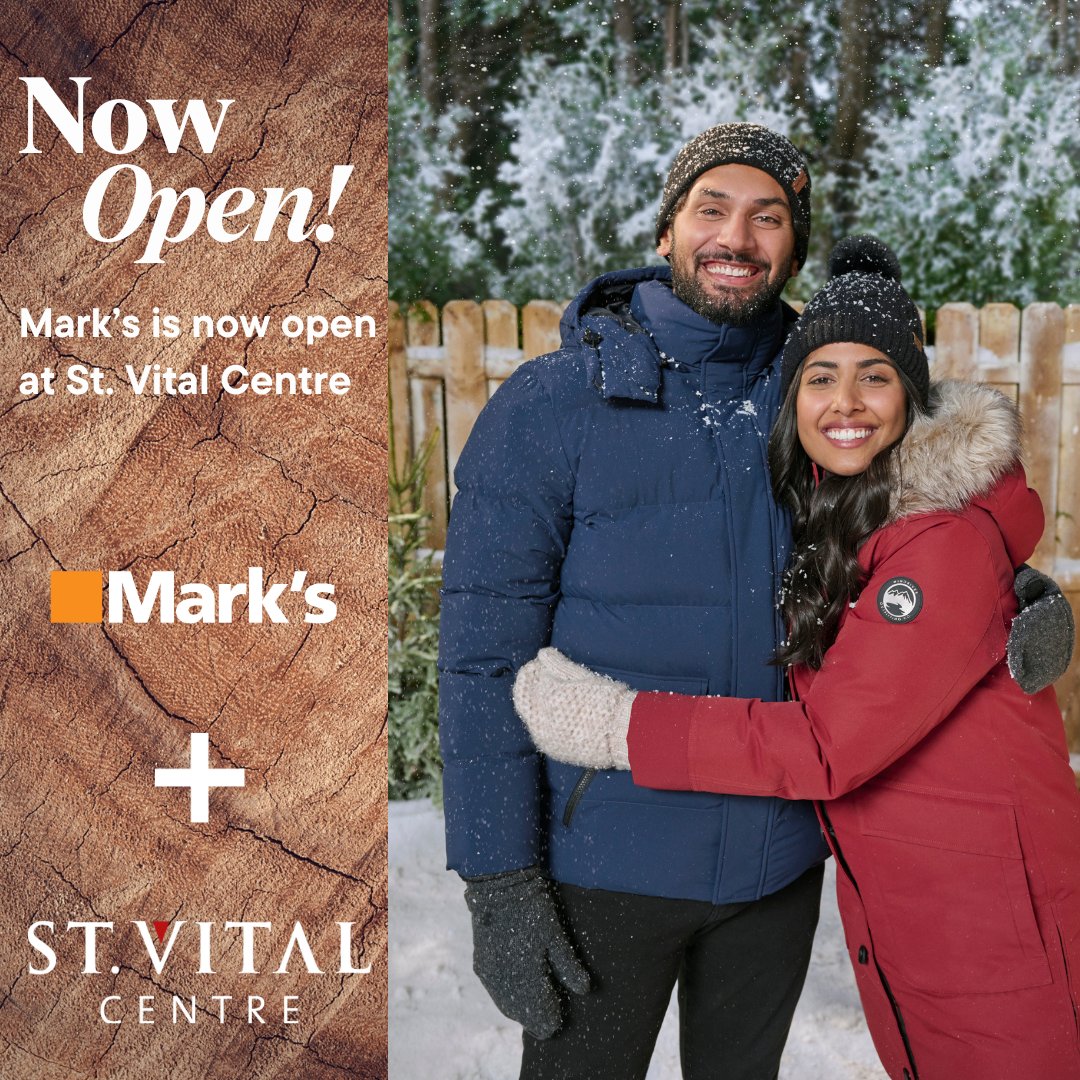 🎉Now Open! @markscanda has arrived at St. Vital Centre, right off the Food Hall! Discover workwear, casual essentials, and more—perfect for fall. Stop by to see the latest! 👕👢   #MarksNowOpen #EverydayInspried #StVitalCentre #shop #shopping