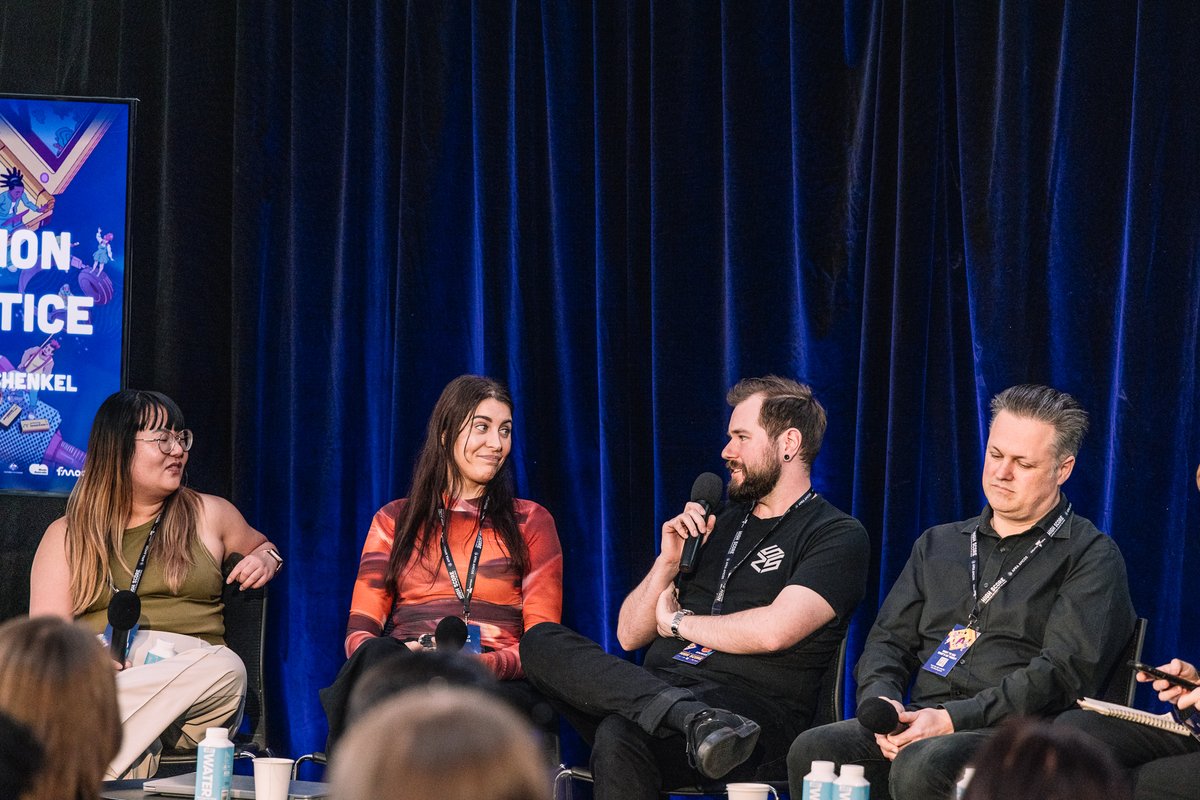 hxctropius's tweet photo. Belated post-MIGW post, but now that the photos have been uploaded, I'm reflecting on how good @GamesWeekMelbs was this year.
Panel at #HighScore24. At @GCAPConf catching up with mates old and new, getting a shout-out from the @FatAlienCat team plus the
@indiebyog showcase! https://t.co/nrCH8ryb7o