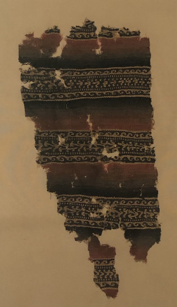 Lovely textile fragment from NW China dating to the 3rdC, from the Roman town of Dura Europos - a fine example of #SilkRoads long-distance trade