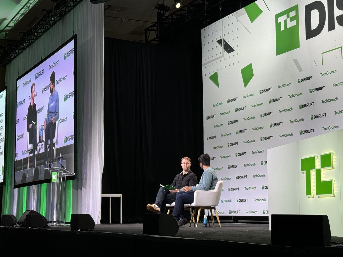 First question at #TechCrunchDisrupt2024 to @perplexity co-founder and CEO Aravind Srinivas "What is your company's definition of plagiarism?"