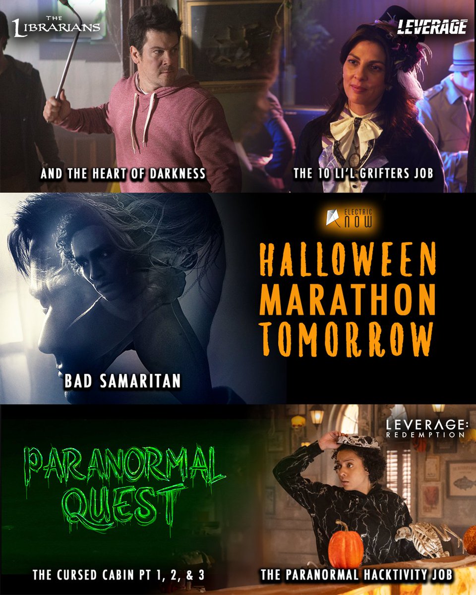 Your Halloween plans are set! Tomorrow, dive into a marathon of eerie episodes and films that will have you looking over your shoulder. Join us on ElectricNow electricnow.tv ! 🎃👻