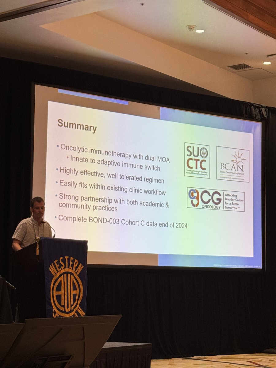 Sia Daneshmand, M.D. (@siadaneshmand) on Twitter photo <a href="/MarkTysonMD/">Mark Tyson</a> presenting pivotal results from BOND-003 showing high CR for BCG UR #NMIBC + ongoing & future trials <a href="/tbivala1/">Trinity J. Bivalacqua</a> <a href="/garysteinbergmd/">Gary Steinberg</a> <a href="/pcvblack/">Peter Black</a> <a href="/WesKassouf/">Wes Kassouf</a> <a href="/UroDocAsh/">Ashish M. Kamat, MD, MBBS</a> <a href="/UrogerliMD/">Roger Li</a> <a href="/cgoncology/">CG Oncology, Inc.</a> <a href="/auawest/">Western Section AUA</a> <a href="/MarkTysonMD/">Mark Tyson</a> presenting pivotal results from BOND-003 showing high CR for BCG UR #NMIBC + ongoing & future trials <a href="/tbivala1/">Trinity J. Bivalacqua</a> <a href="/garysteinbergmd/">Gary Steinberg</a> <a href="/pcvblack/">Peter Black</a> <a href="/WesKassouf/">Wes Kassouf</a> <a href="/UroDocAsh/">Ashish M. Kamat, MD, MBBS</a> <a href="/UrogerliMD/">Roger Li</a> <a href="/cgoncology/">CG Oncology, Inc.</a> <a href="/auawest/">Western Section AUA</a>