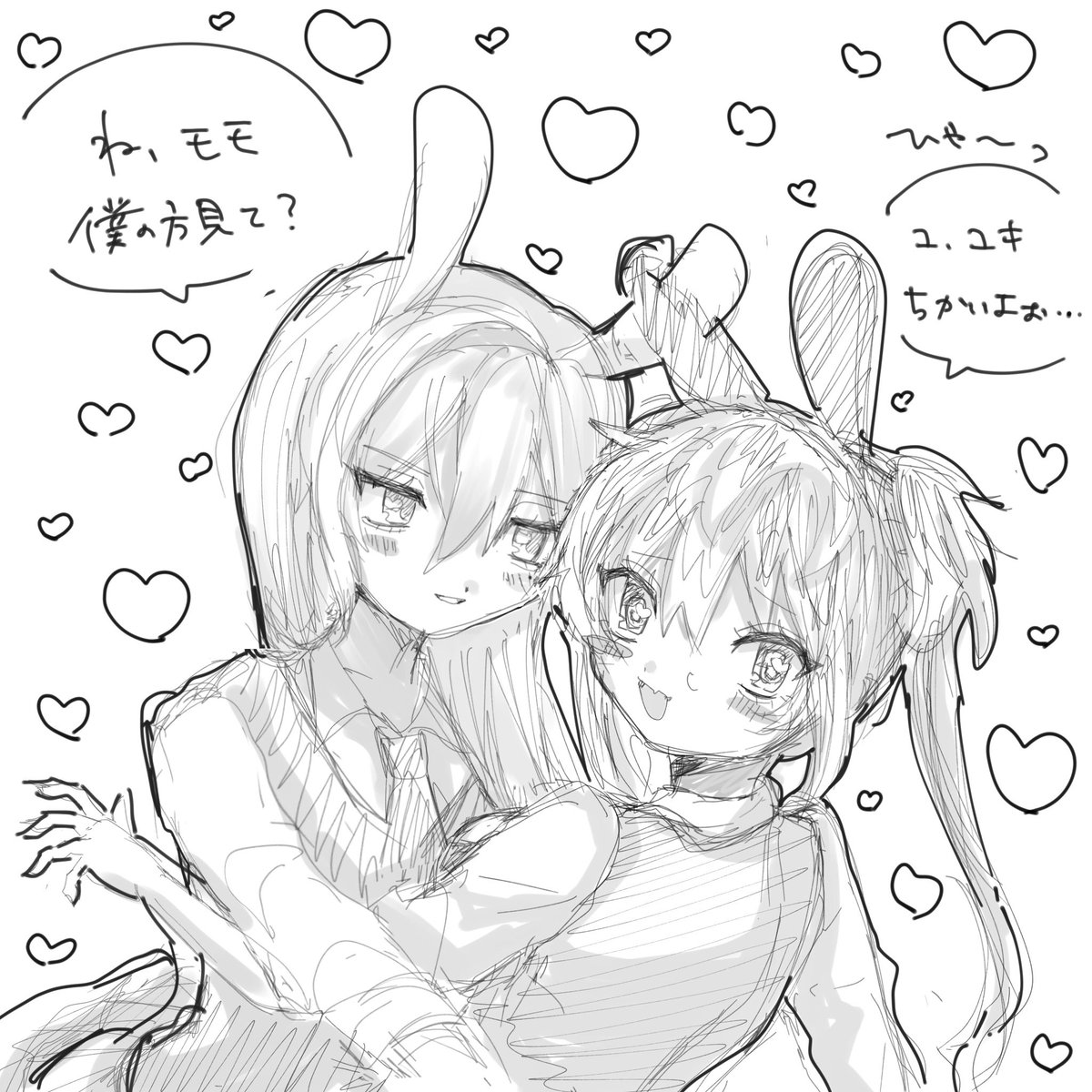 ゆもにょたディーラーバニー百合らくがき