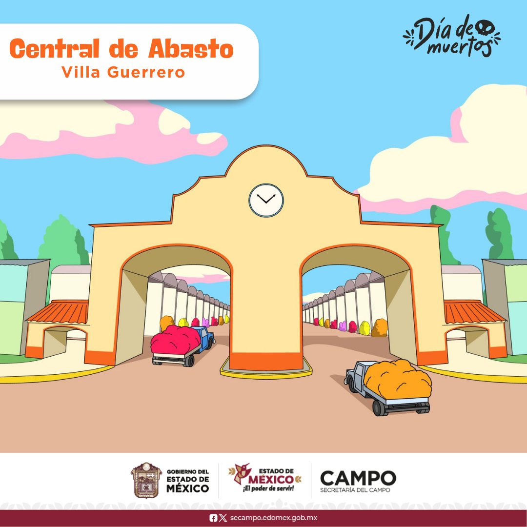 CampoEdomex's tweet photo. Adquiere tus flores #mexiquenses en los distintos mercados de flores 💐. Visita la Central de Abasto de Villa Guerrero, consulta la ubicación en el siguiente link: https://t.co/twHpzWexnA.

#DíaDeMuertos #SomosCampo #ElPoderDeServir https://t.co/eQygFCmaXZ