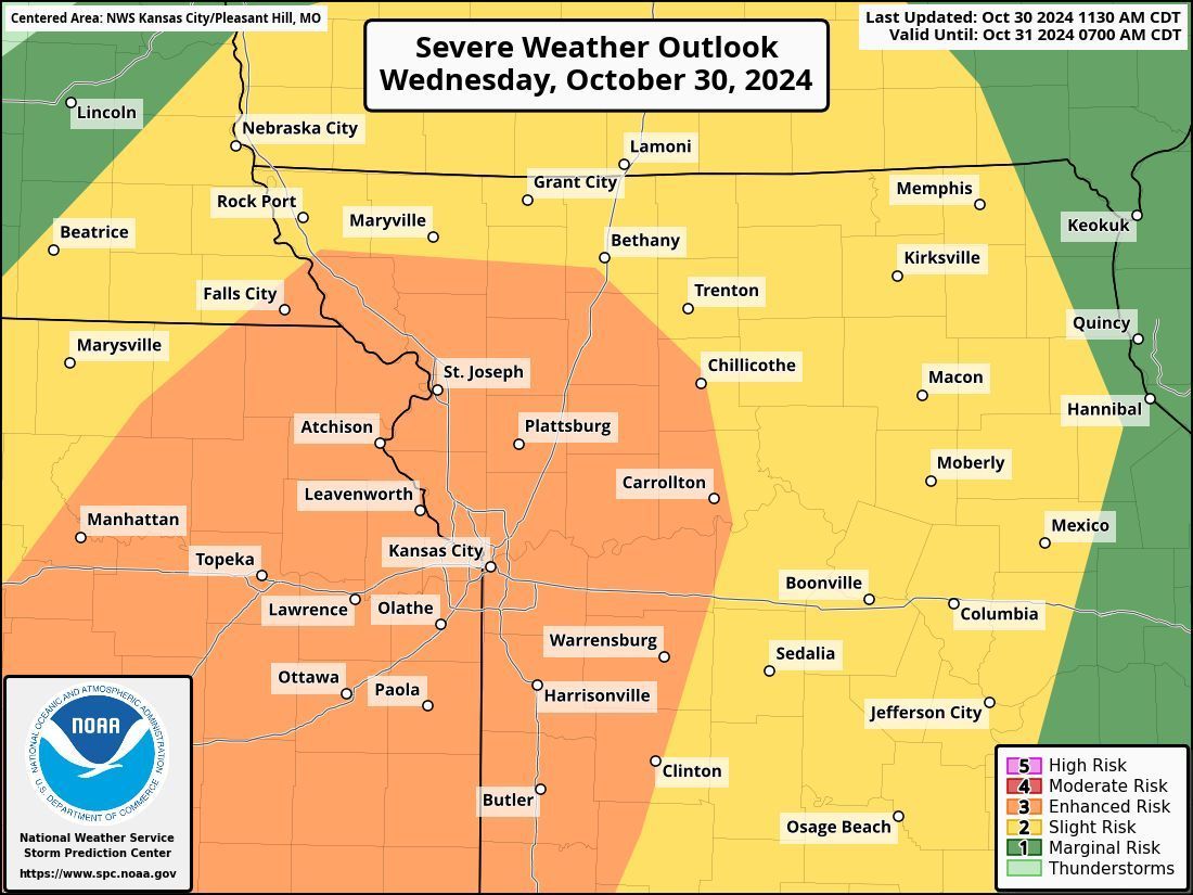 Stay alert for possible severe weather this afternoon and tonight. Rounds of thunderstorms are expected. Strong damaging winds and tornadoes are possible.
Hazardous weather outlook: buff.ly/4hpAiRu 
Forecast for our area:
buff.ly/4hk3xVX