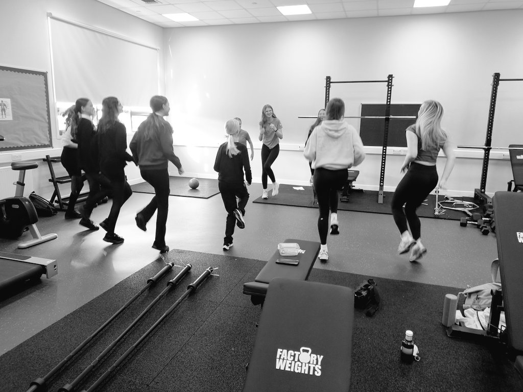 Great start with Fit For Girls creating a STRONG Girls club 🏋🏼‍♀️💜 <a href="/SHS_PhysEd/">SHS PE</a>