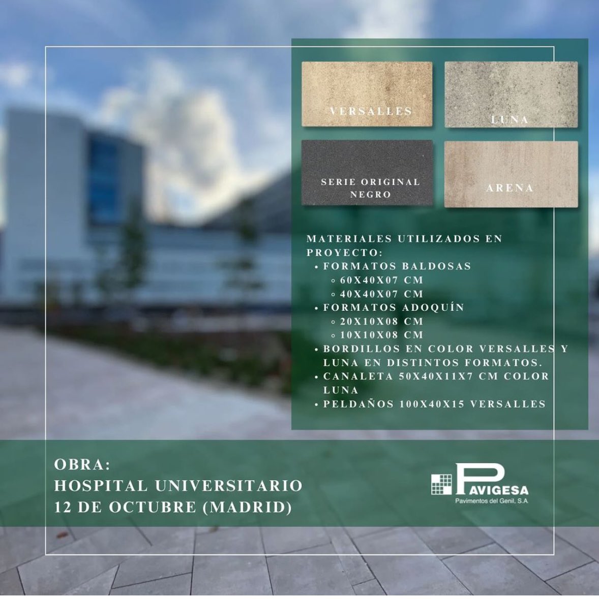 Pavigesa's tweet photo. Hoy os mostramos los resultados de uno de los últimos proyectos en los que hemos estado trabajando.

Se han suministrado más de 12000 m2 de pavimento, además de bordillos, peldaños, bolardos y canaletas prefabricadas de hormigón en colores de nuestra serie #Stained. https://t.co/js82qwvTHf