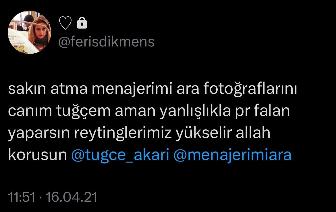 sen, bizim caliskanligiyla, yetenegiyle, yaraticiligiyla bildigimiz canimiz tugce'mizle yarisabilecek misin? güldürme ya!