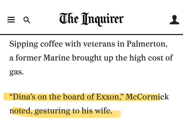 Dave McCormick (Parody) tweet media