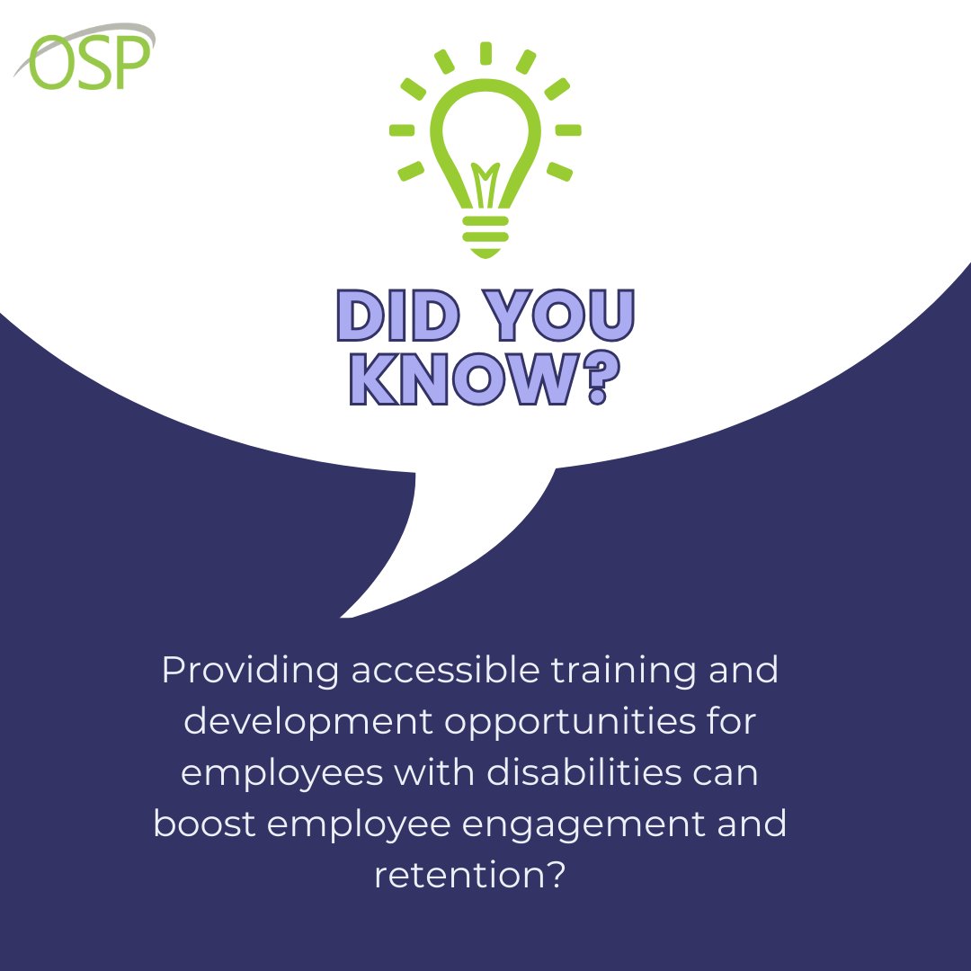 Invest in your employees, invest in the future! 🚀 Provide accessible training and development opportunities for everyone! #Accessibility