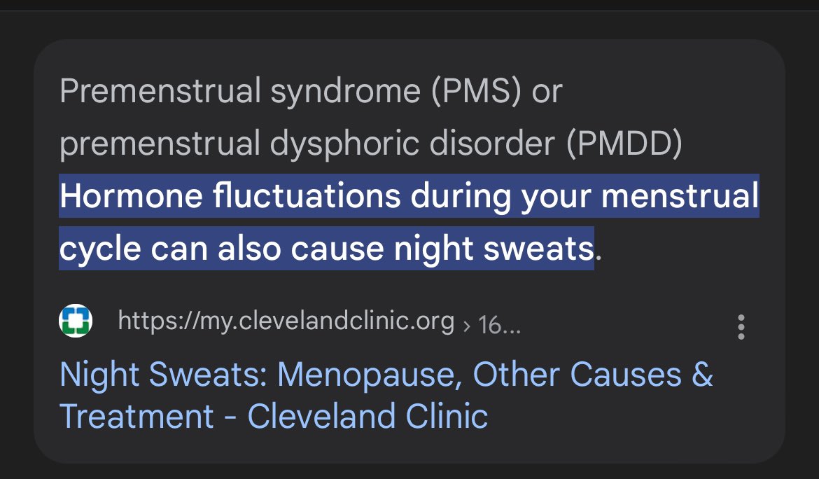 FaatiTheStreet's tweet image. Gas Exposure Symptoms cont: 

• @WaterWarriorOne mentioned that the toxic gas exposure might impact menstrual cycles for those who have them.

• Having such intense hormonal fluctuations that I’m having night sweats, and also more intense PMDD symptoms than usual.

#biolabfire