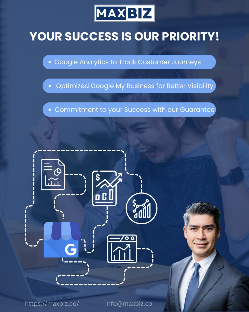 BrisenoBriceno's tweet image. At MaxBiz, we’re committed to your success with our 90-day guarantee! 🚀 Track your growth and visibility with our top-notch SEO strategies. Let’s work together!
#MaxBiz #CustomerSuccess #SEO