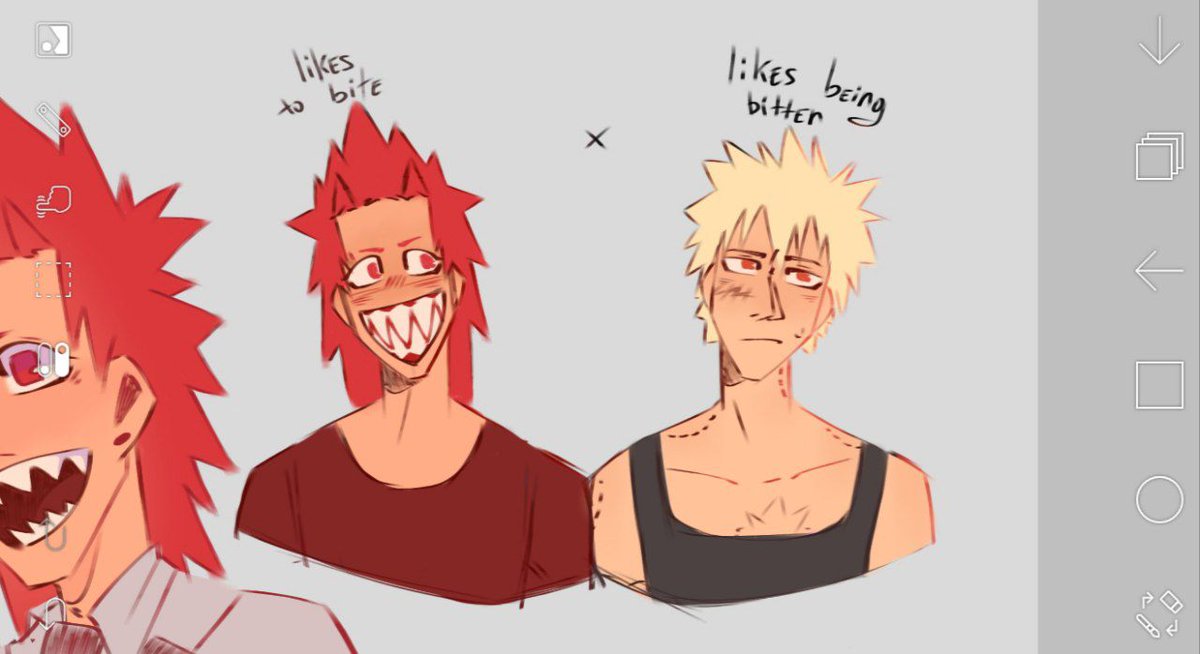krbker's tweet photo. well i think they should kiss around every corner
#mha #mhafanart #kiribaku #krbk https://t.co/kTTiLuCnvq