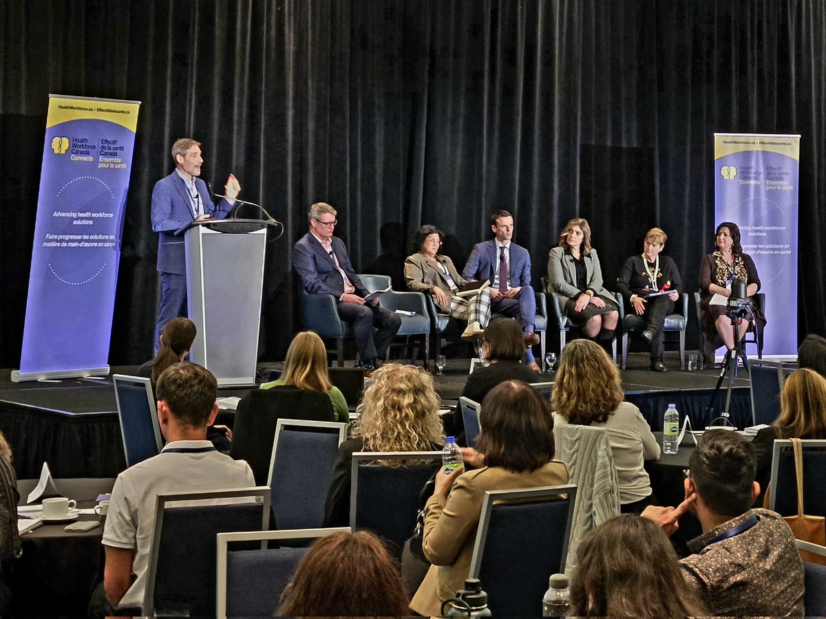 Great insights at Health Workforce Canada Connects! Engaging discussions on advancing #HealthWorkforce solutions to tackle the challenges in #healthcare.

#cdnhealth #ONhealth