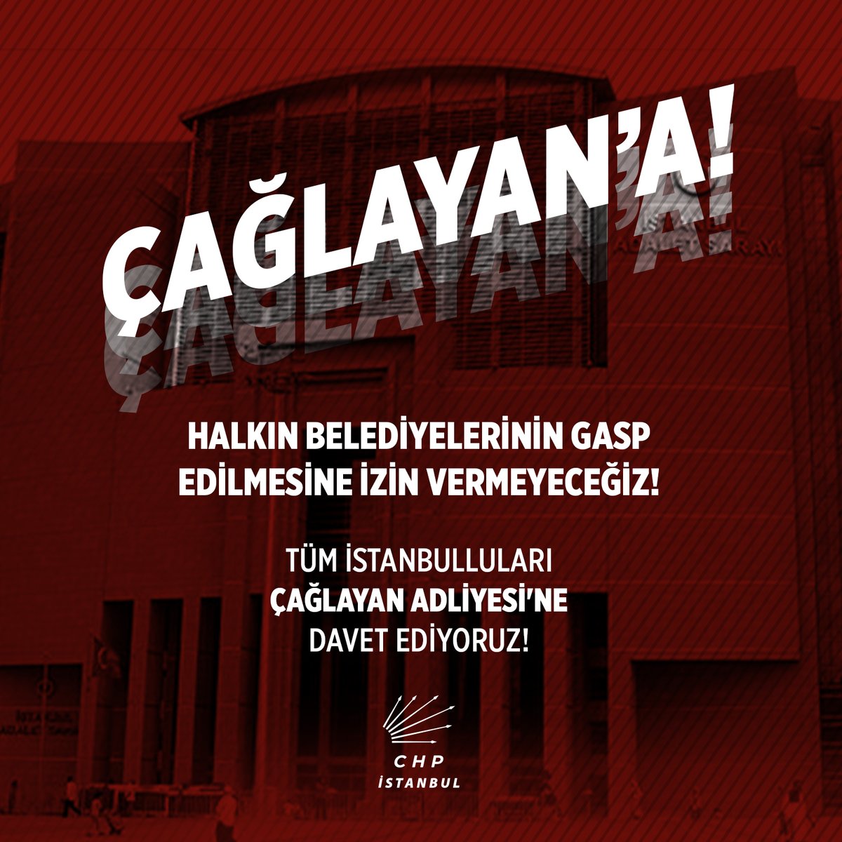Halkın sandıkta tecelli eden iradesi gasp edilemez. Kimse İstanbulluların hakkını çalmaya yeltenemez. 

Esenyurt Belediye Başkanımız Prof. Dr. Ahmet Özer hakkında yürütülen hukuksuz sürece karşı tüm örgütümüzü ve demokrasiden yana olan İstanbulluları Çağlayan Adliyesi’nin önünde