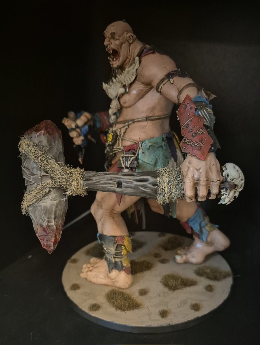 tzeentchmike's tweet image. Mega gargant number 4 all completed for the #sonsofbehemat. Not sure on the rope on this one but will probably stay on until I can think of a better solution. #aos