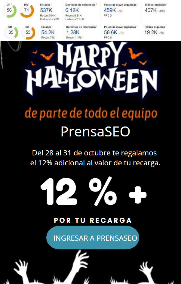 prensaseo_com's tweet photo. Posts patrocinados en medios y blogs HOY Nuevos medios Añadidos  con 40% de descuento - Visitamos en  https://t.co/xW5WPA48V8          HOY 12% ADICIONAL AL VALOR DE TU RECARGA #ContentConsultant #Blogger https://t.co/zTsyK3lFzf