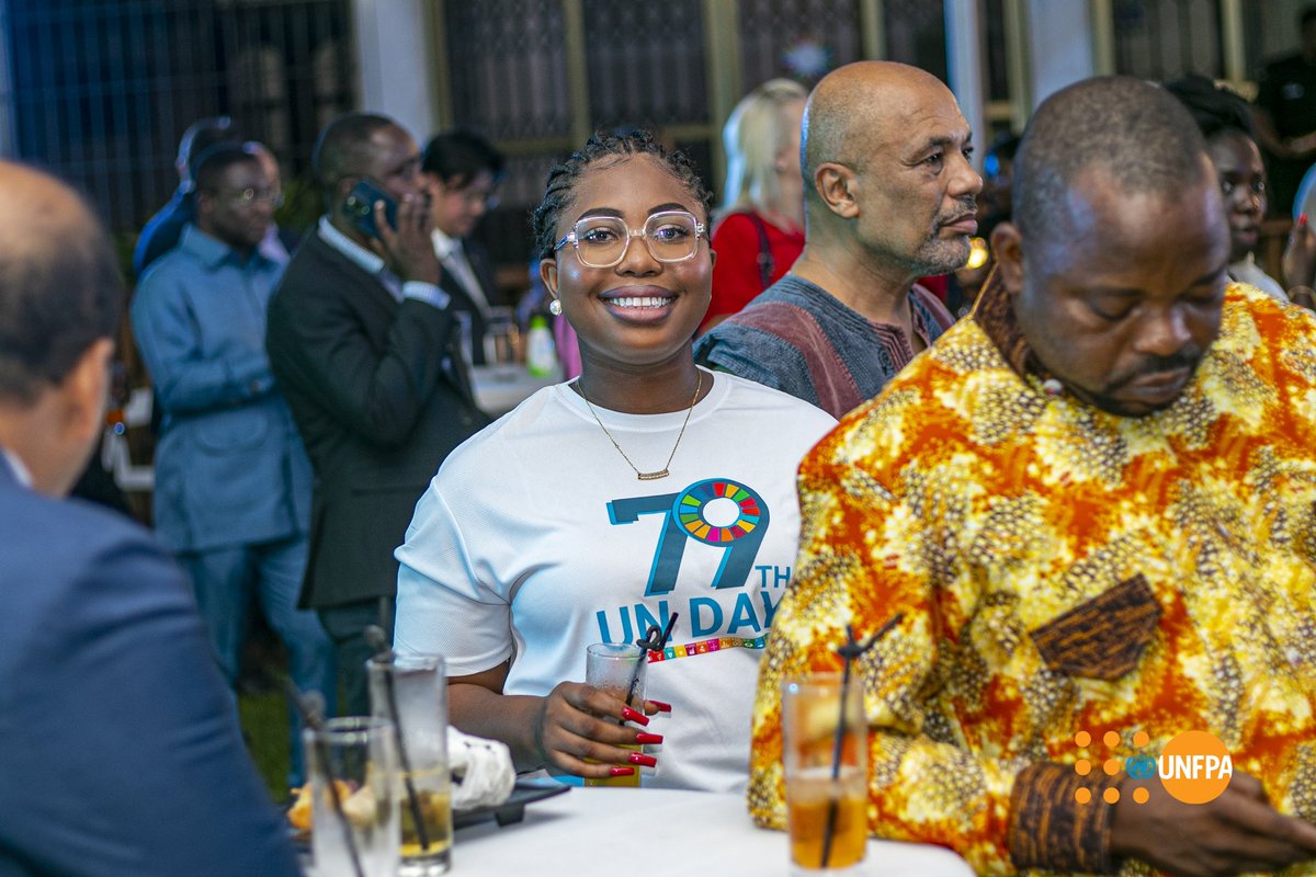 BernadetteSeyr2's tweet photo. Yesterday, I had the incredible honor of attending the 
#79thUNDayHighLevelReception. 
My colleagues and I delivered a powerful piece that  emphasized the essence of peace for the current and the future generations.
#79thUNDay #UNFPAYoLeFellows #DreamTeam #SDGs https://t.co/GjbSd6gvtw