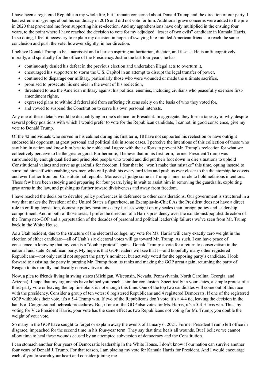 Kalani4Prez's tweet image. Why I am voting for Kamala Harris: