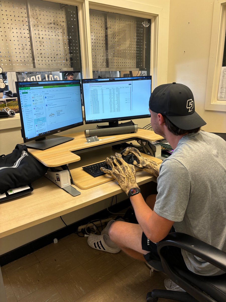 When Halloween's tomorrow, but orders wait for no one. No tricks, just treats—Marco’s bringing gremlin grit to keep our team geared up! 🎃💻 #HalloweenAtTheOffice #RideHigh