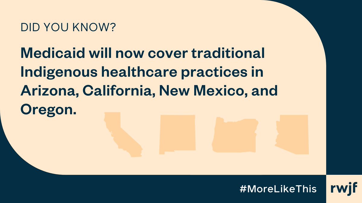 Here’s some good news for the middle of your week: @hhsgov approved Medicaid and CHIP coverage of traditional Indigenous healthcare practices in Arizona, California, New Mexico, and Oregon. 🎉

npr.org/sections/shots…