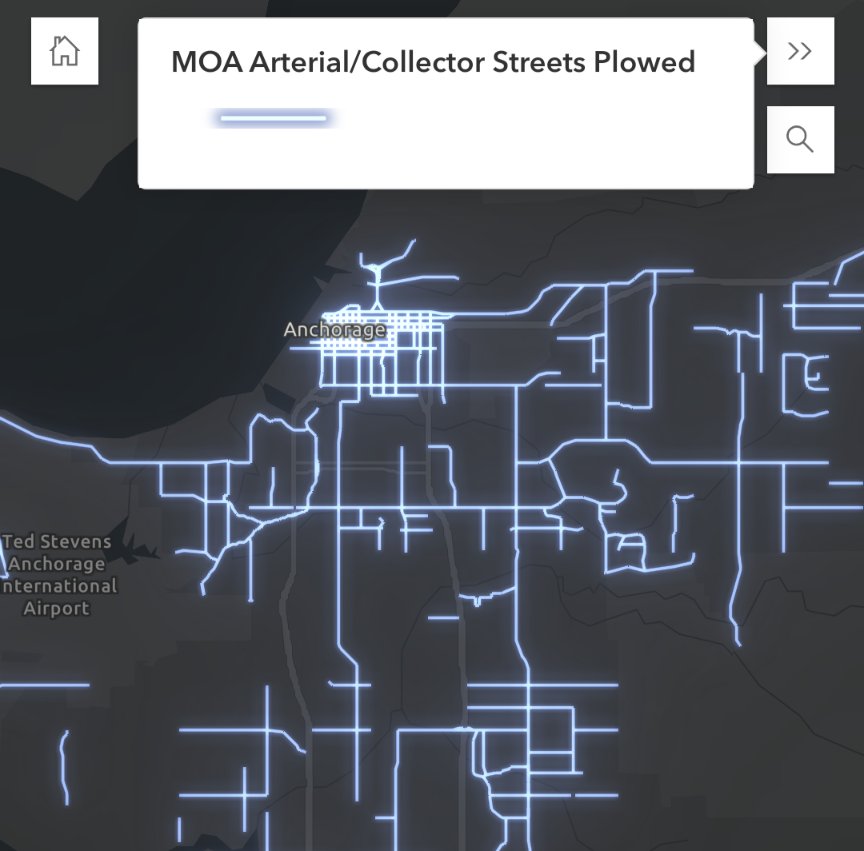 Well, the snow has arrived (with an extra helping piled onto West Anchorage's plate!) ... But so has the Muni's plowing fleet!

New this year: a one-stop shop for MOA snow operations, including real-time updates, for both roads &amp; sidewalks. Link: muni.org/snow ❄️