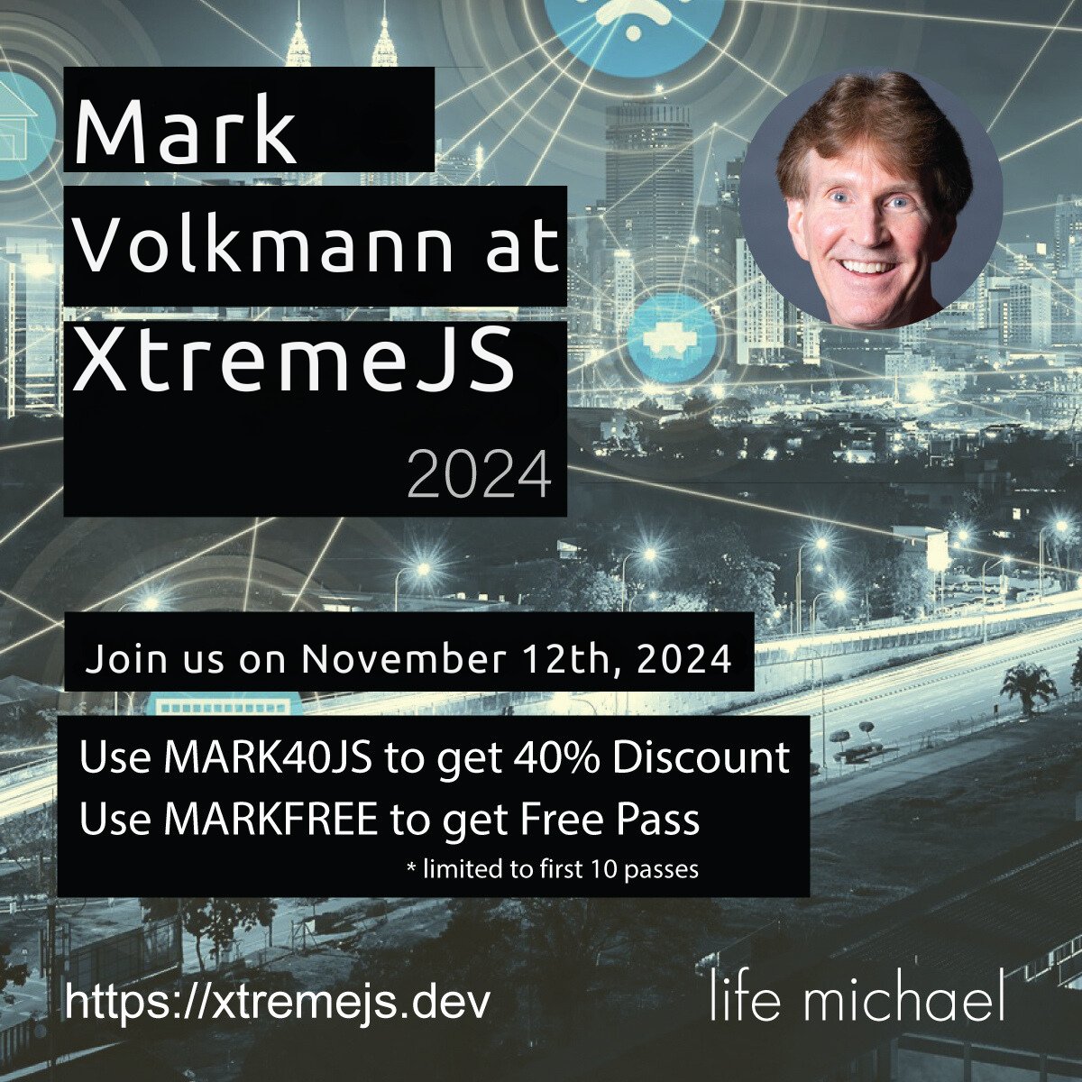 ObjectComputing's tweet image. Join us online! Mark Volkmann speaks at XtremeJS on November 12th, 10 a.m.
Topic: HTMX - Simplify Web Development
Register with code MARK40JS for 40% off.
#XtremeJS #webdevelopment #HTMX
hubs.li/Q02Wnn_Y0