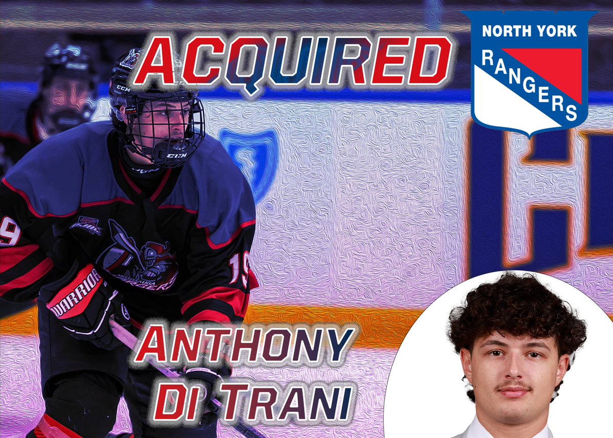 Welcome to North York Anthony!

Anthony made his debut in yesterdays game against the Toronto Jr. Canadiens.

114 career games of experience with 5 points in 11 games with Mississauga this season.