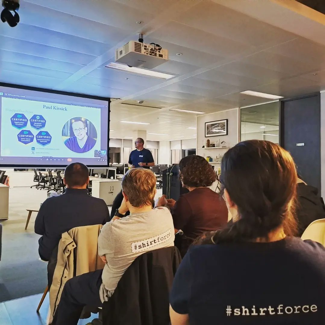 Todd ๐ฆ toddhalfpenny.com Halfpenny (@toddhalfpenny) on Twitter photo Next up, at our London Salesforce Developer meet (<a href="/LonDevSFDC/">London, UK Salesforce Developers</a>) is Paul Kissock, and he'll be giving us the low-down on External Credentials.
#trailblazerCommunity Next up, at our London Salesforce Developer meet (<a href="/LonDevSFDC/">London, UK Salesforce Developers</a>) is Paul Kissock, and he'll be giving us the low-down on External Credentials.
#trailblazerCommunity
