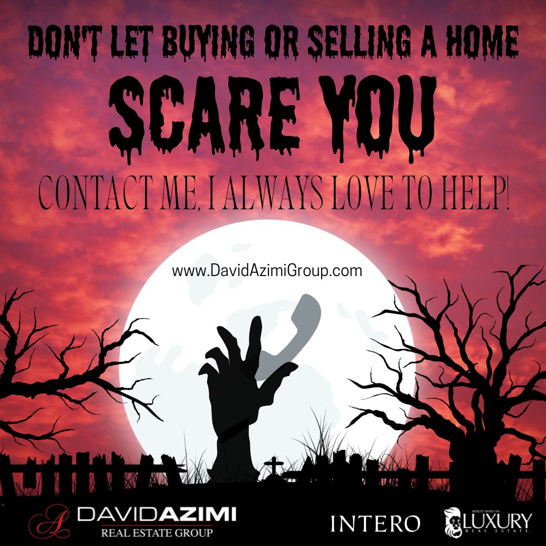 davidazimiRE's tweet image. Don't let buying or selling a home SCARE you.

Contact me, I always love to help!

#Intero
#BayArea
#WhoYouWorkWithMatters
#DavidAzimiRealEstateGroup

CalDRE #01790940
💌 Email: dazimi@intero.com
📲 Call/Text: 510-386-4844
🌐 Visit: DavidAzimiGroup.com