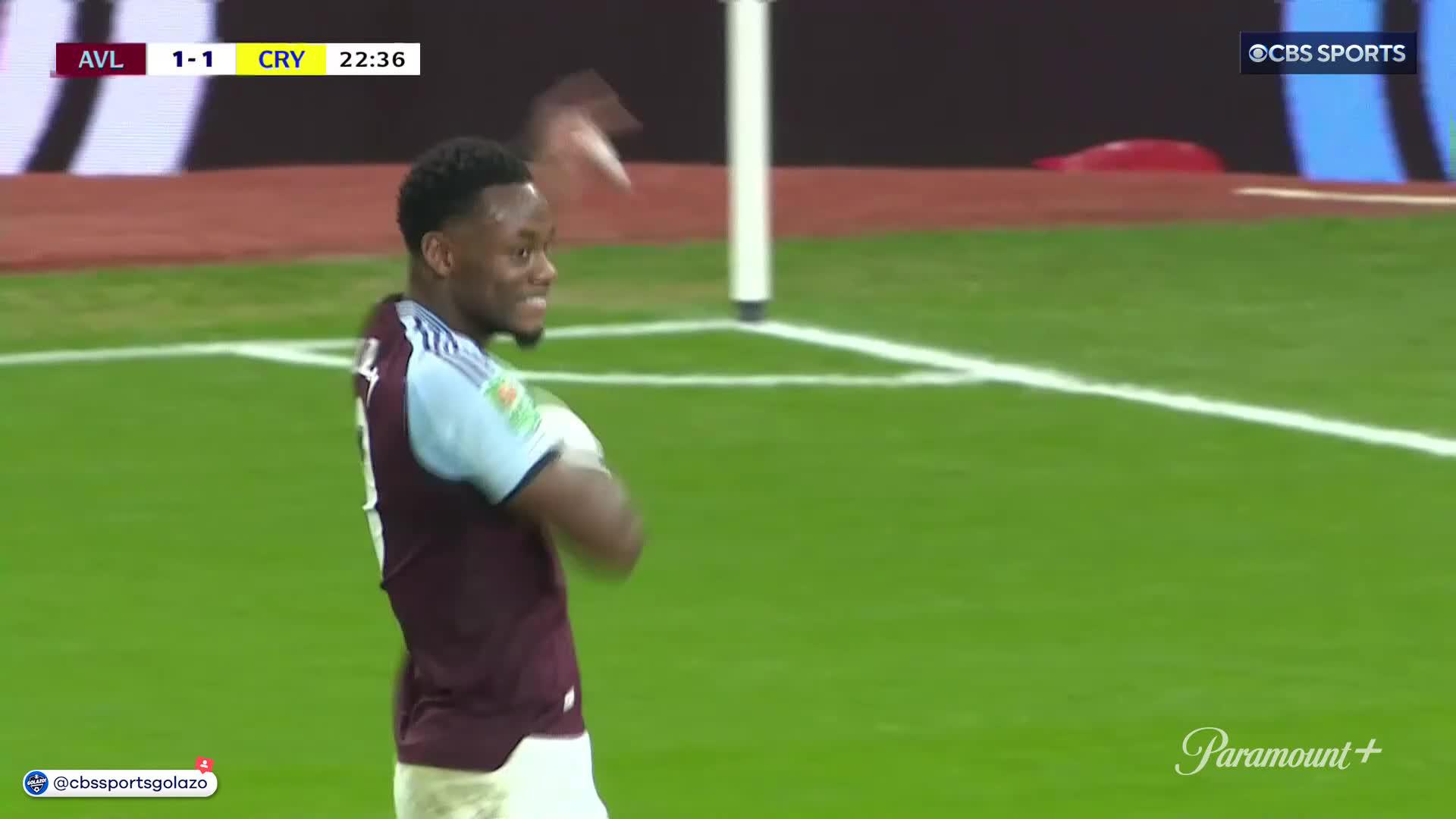 Jhon Durán drives home his 8th goal of the season 🎯