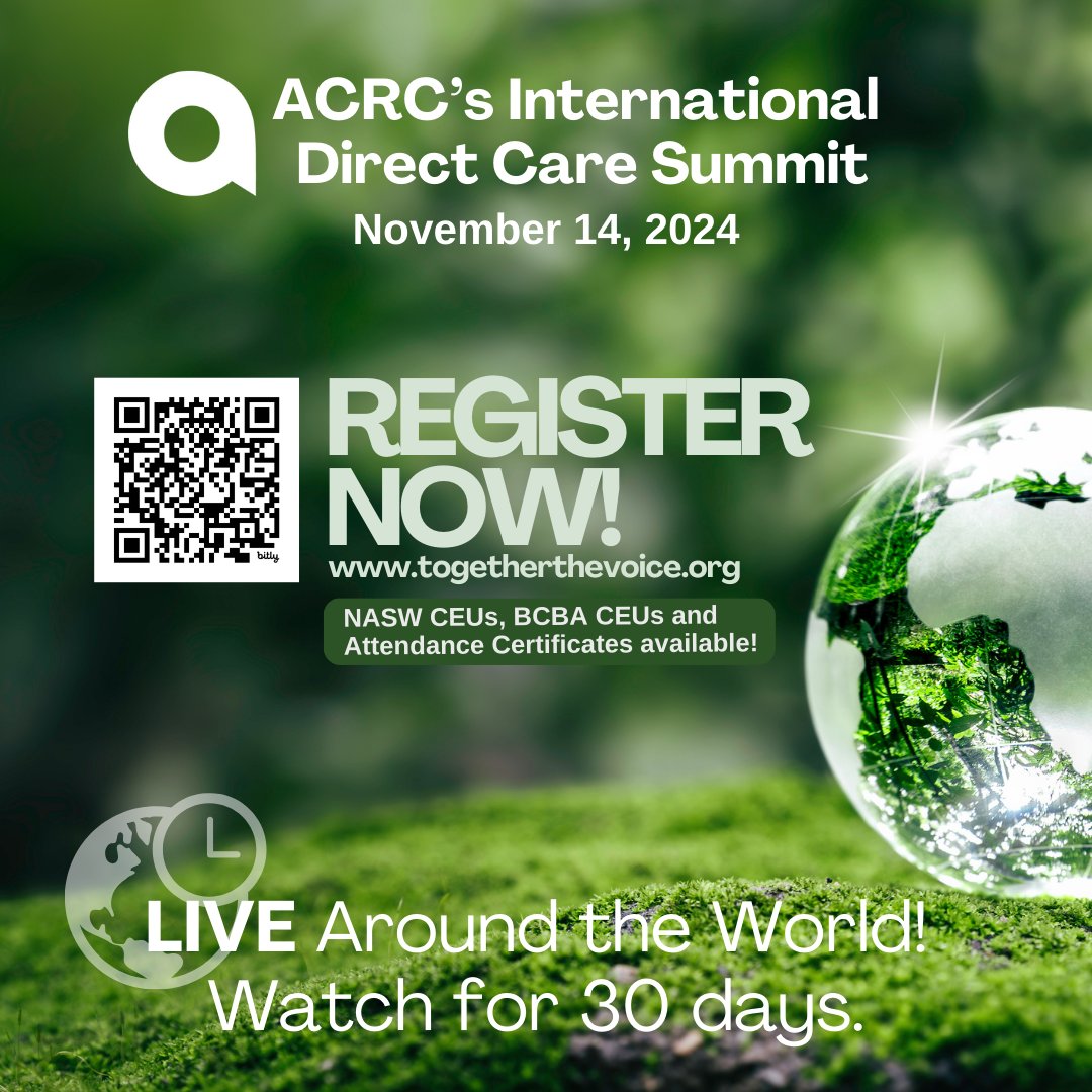 2 weeks until ACRC's 4th Annual International Direct Care Summit featuring presenters from the US, UK, Australia, the Philippines, Tanzania &amp; more! 🌍 Watch portions LIVE in all timezones and enjoy access to recordings for 30 days afterwards.  Don't miss out ⏰️ - register now!