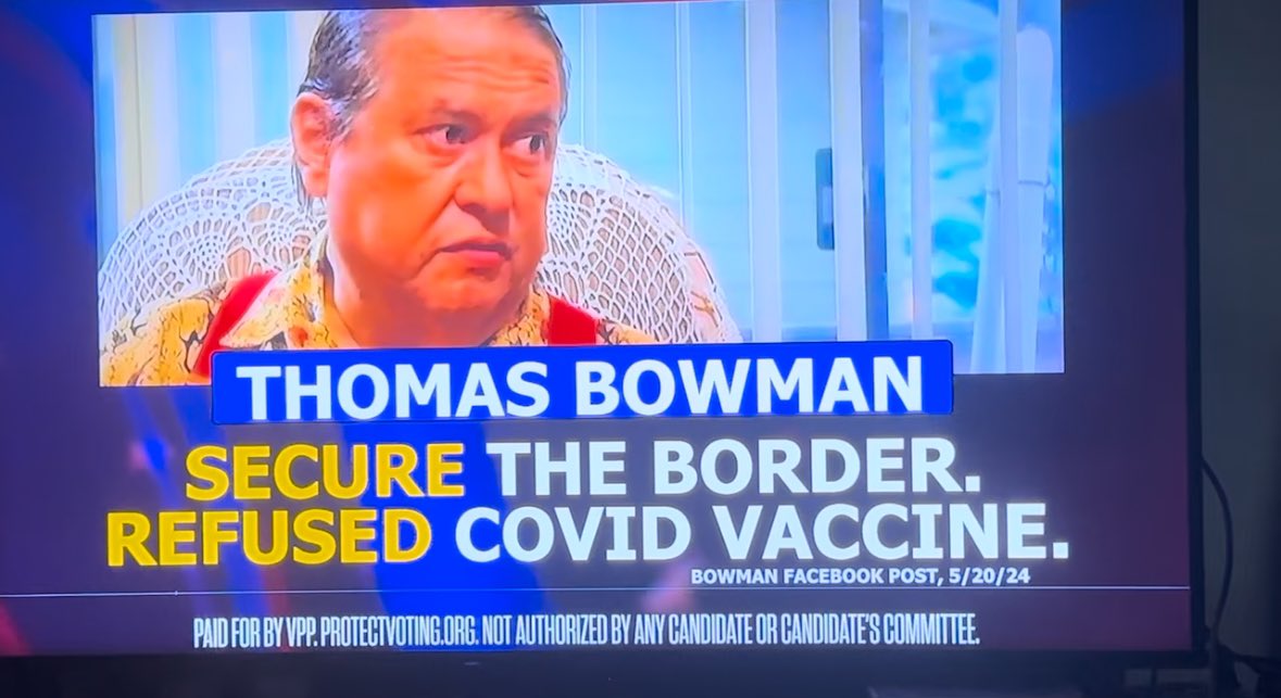 njmajerus's tweet image. Hey @voterprotectpac, why’d you delete this reply? Sure looks like you guys in the disclaimer of the ad that’s still running!