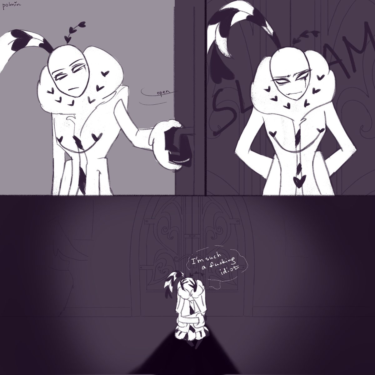 do y'all want #voxval angst? cuz i have some......

#HazbinHotel #HazbinHotelVox #HazbinHotelValentino #StaticMoth