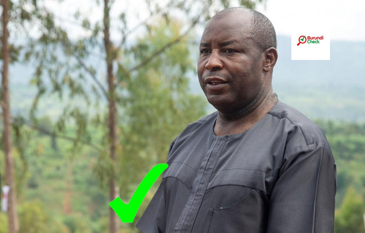 burundi_check's tweet photo. Fake! Arnaque: La photo du président @GeneralNeva portant le tricot #visitrwanda est fausse. Le #factchecking revelle qu'elle est produit des nouvelles technologies, après manipulation d'une photo utilisée par @Reuters en janvier 2020. #StopIntox
#fact_checks https://t.co/wlE3BW4xqm