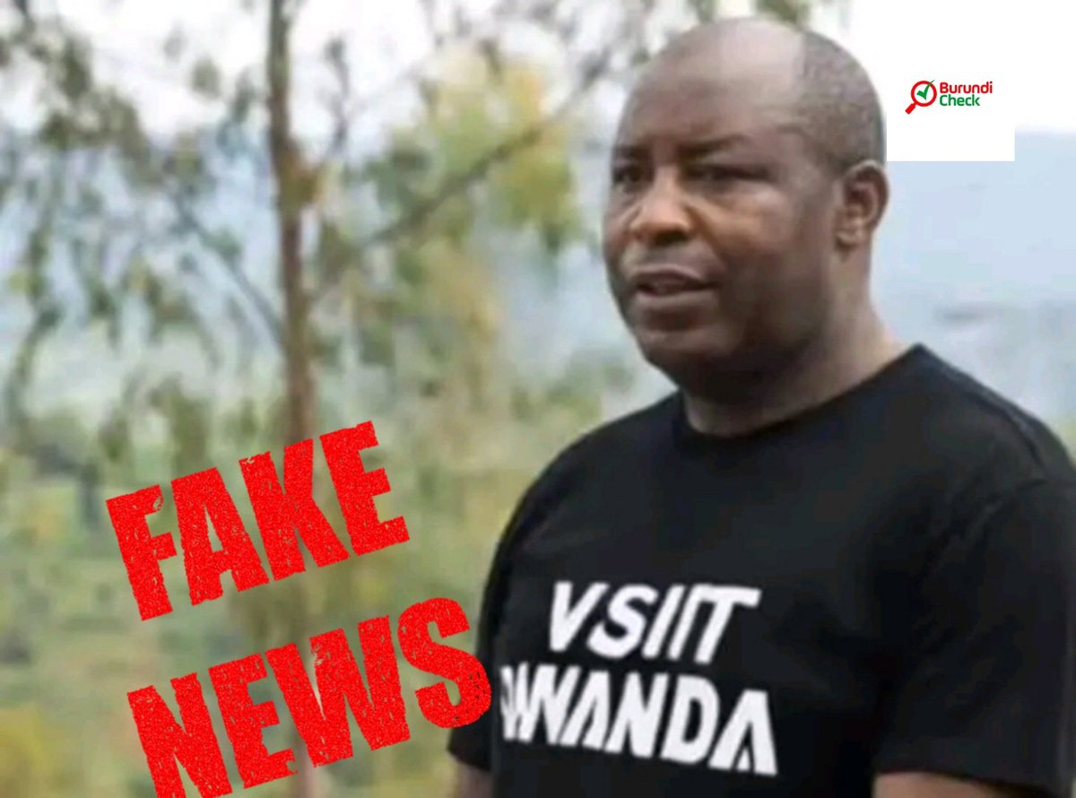 burundi_check's tweet photo. Fake! Arnaque: La photo du président @GeneralNeva portant le tricot #visitrwanda est fausse. Le #factchecking revelle qu'elle est produit des nouvelles technologies, après manipulation d'une photo utilisée par @Reuters en janvier 2020. #StopIntox
#fact_checks https://t.co/wlE3BW4xqm
