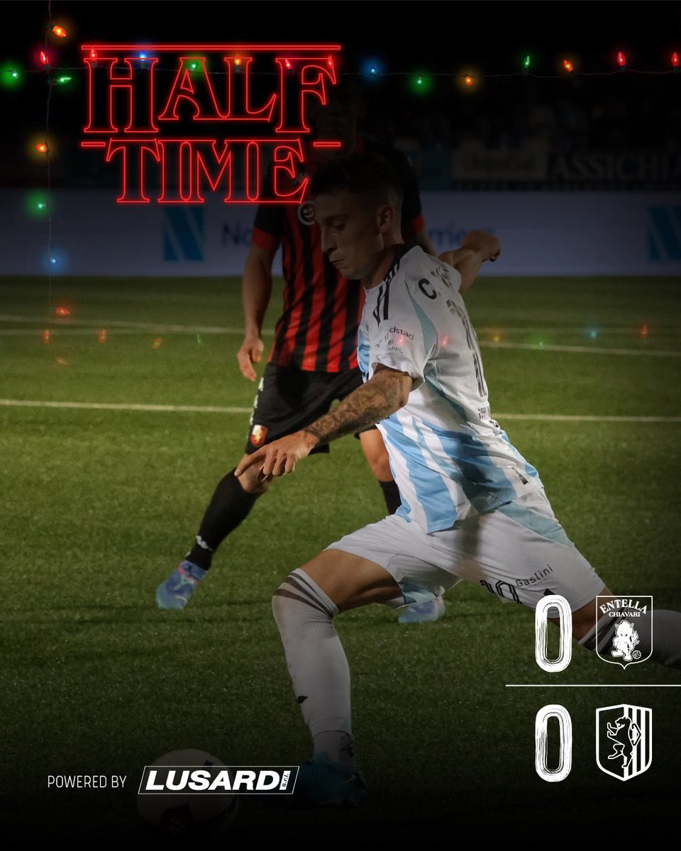 Risultato fermo sullo 0-0 dopo i primi 45 minuti di gioco.

#ForzaEntella #UnaSolaSquadra