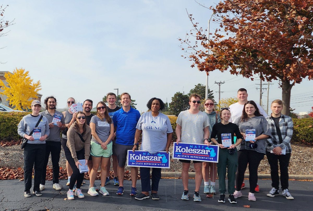 Teamwork makes the dream work! Thank you to <a href="/StateRepSteph/">State Representative Stephanie A. Young</a>, <a href="/votepenelope/">Representative Penelope Tsernoglou</a>, Rep. Steckloff, and <a href="/RepNataliePrice/">Natalie Price Democrat for State Senate</a>,  along with the entire team for helping us knock doors and talk with voters. Less than a week to cast your vote and make your voice heard!