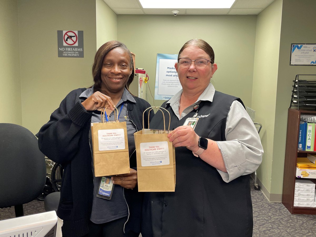JeffFinancialCU's tweet photo. We’re proud to support our community partners at Ochsner Health! In celebration of Team Member Appreciation Week, we delivered 200+ goodie bags to Ochsner West Bank Main Campus and nearby clinics. Thank you, Ochsner team, for all that you do! 💙

#CommunityPartners #CreditUnion https://t.co/3y5957xbvy