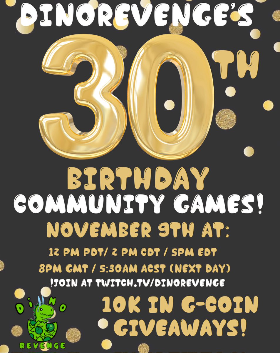 Come celebrate my 1st 30th birthday with me by playing community games!!!!