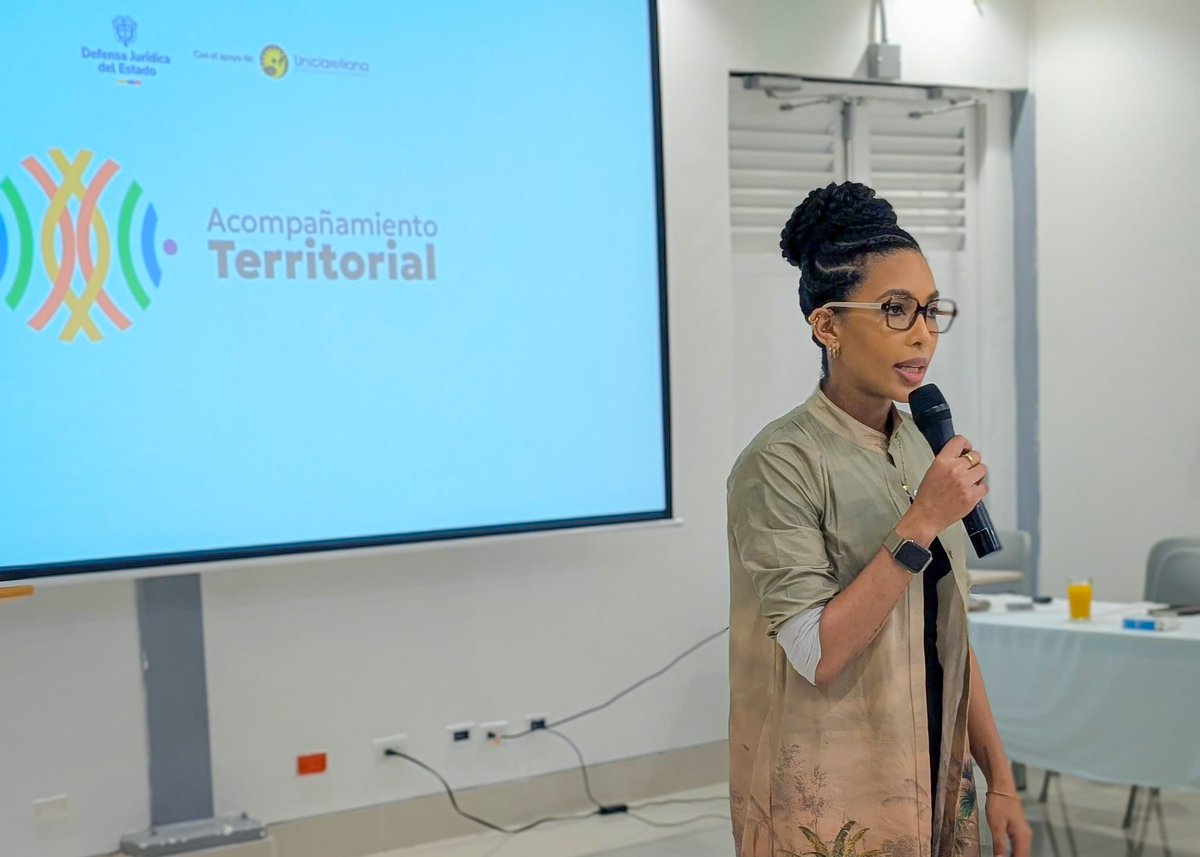 AgenciaDefensaJ's tweet photo. Esta mañana continuamos con el Plan de #AcompañamientoTerritorial en Quibdó, Chocó.

Asesores jurídicos del departamento recibieron capacitaciones por parte de expertos de la Agencia en:

✅ Prevención del daño antijurídico.
✅ Embargabilidad.
✅ Liquidación de sentencias. https://t.co/4KLoeGhj3c
