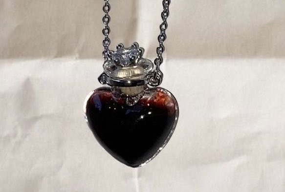 horrorsthetics's tweet photo. give me a necklace with a vial of your blood or leave me ALONE https://t.co/YRF7UbEoFT