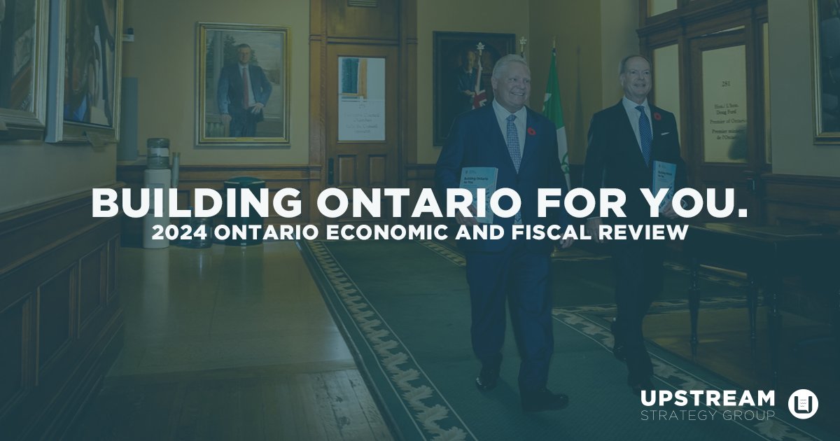 Upstream Strategy (@upstream_group) on Twitter photo Today, <a href="/PBethlenfalvy/">Peter Bethlenfalvy</a> released Ontario's 2024 Economic and Fiscal Review: Building Ontario for You.
Here's what you need to know from today's update and what it means: upstreamgroup.ca/news/ontario-e… Today, <a href="/PBethlenfalvy/">Peter Bethlenfalvy</a> released Ontario's 2024 Economic and Fiscal Review: Building Ontario for You.
Here's what you need to know from today's update and what it means: upstreamgroup.ca/news/ontario-e…