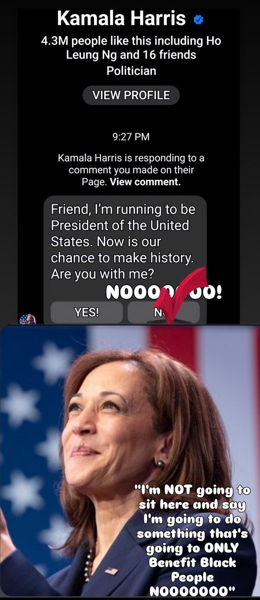 ADOSBKCERTIFIED's tweet photo. @KamalaHarris "NO MEANS NO!!!" & That @BET "Black Men Summit" was a FARCE and is the END of Democratic Black Celebrities thinking they can SWAY/Guilt Trip #ADOSMEN & #ADOSWOMEN into voting against our BEST interest.
"Sometimes you have to lose something to gain something better" https://t.co/iWfoUqpGfW